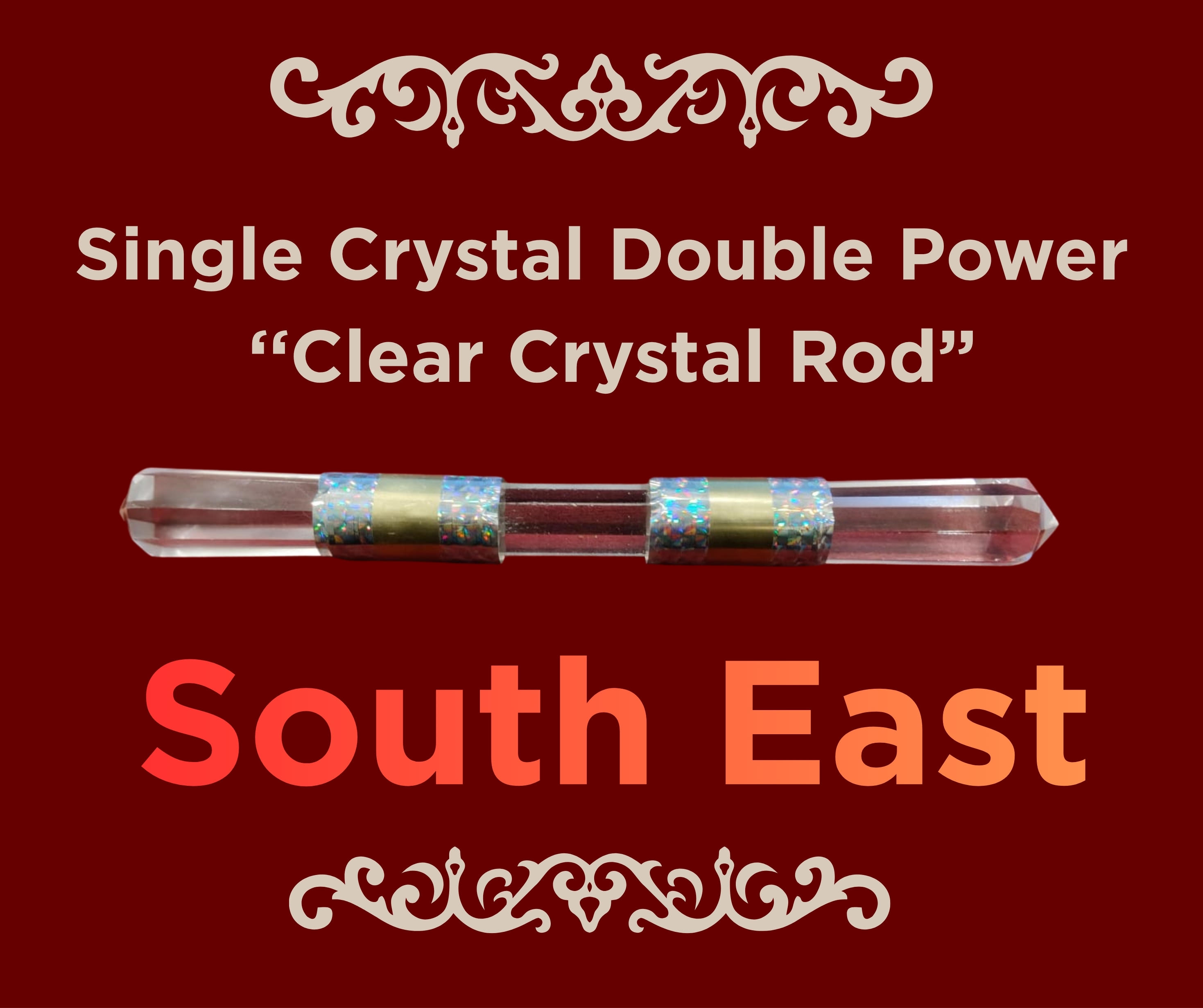 Single Crystal Double Power “Clear Crystal” Rod